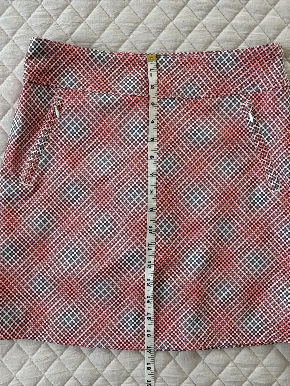 NWT Annika Pink Geometric Golf Skirt